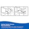 Kenney Mfg Twist & Fit No Tools Spring Tension Shower Curtain Rod, 42-72in, Blue KN609L/68V1 - alternate 5
